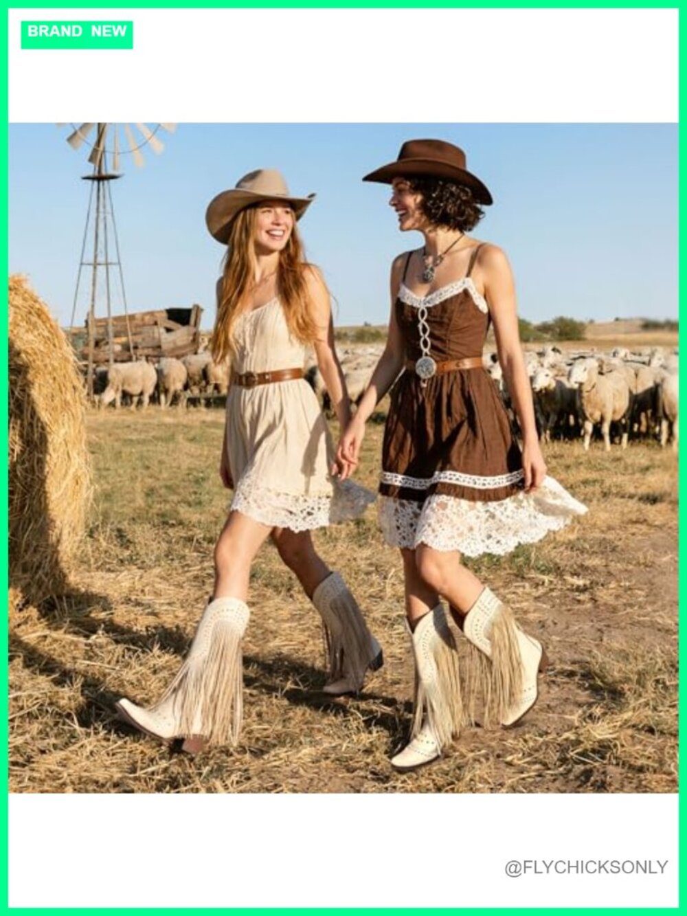 Fringe Knee-High Cowboy Boots Pointed Toe Chunky Heel Pull-On Western Boots - Picture 2 of 6